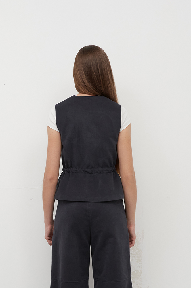 Камізелька бавовна димчасто-синій (КА 103)